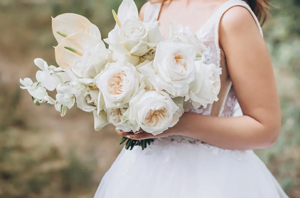 Asymmetric Delicate Bridal Bouquet